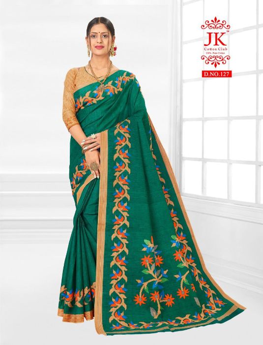 Jk Karishma 1 Casual Daily Wear Cotton Printed Latest Saree Collection